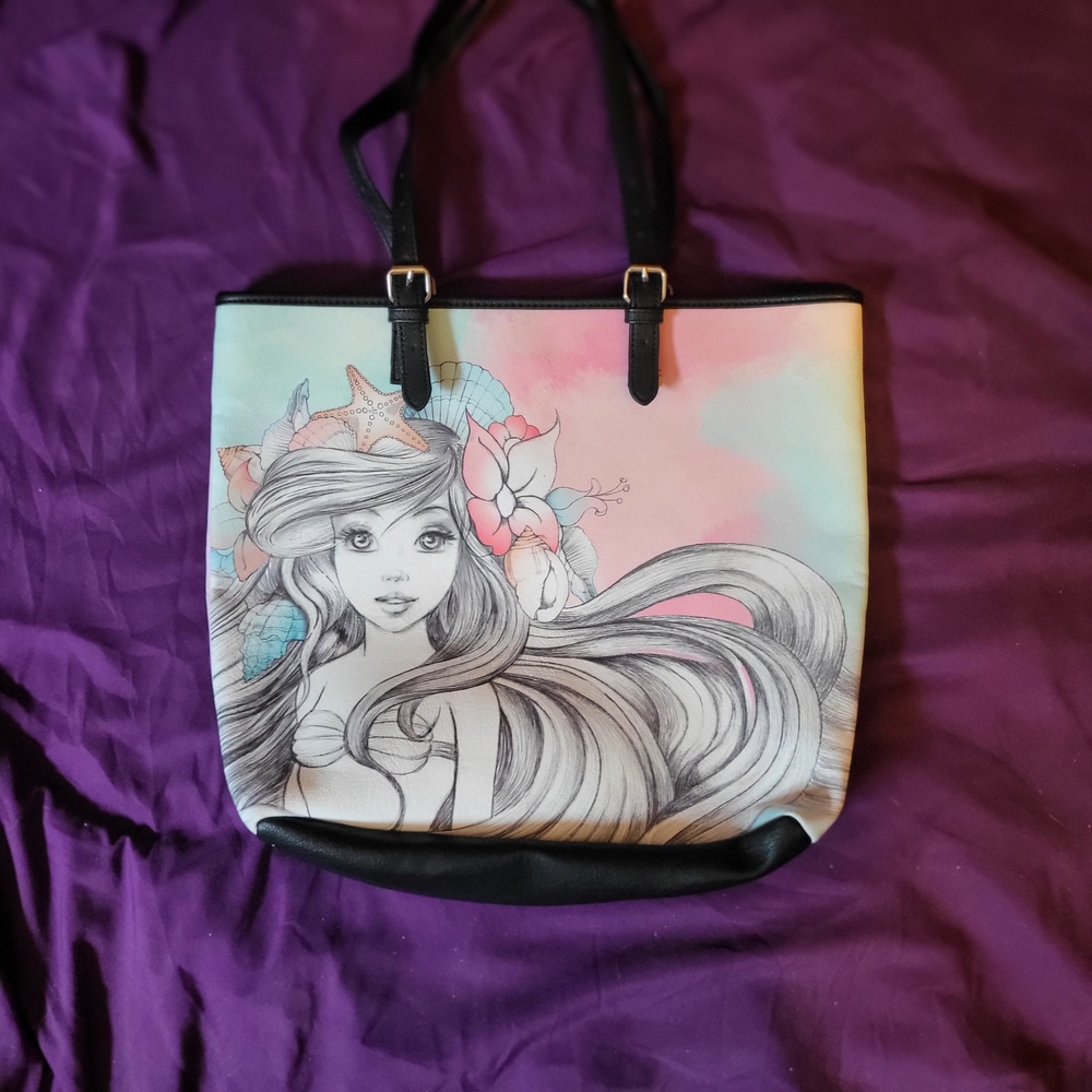 Disney Boutique Ariel Chic Pastel Artistic Tote Bag